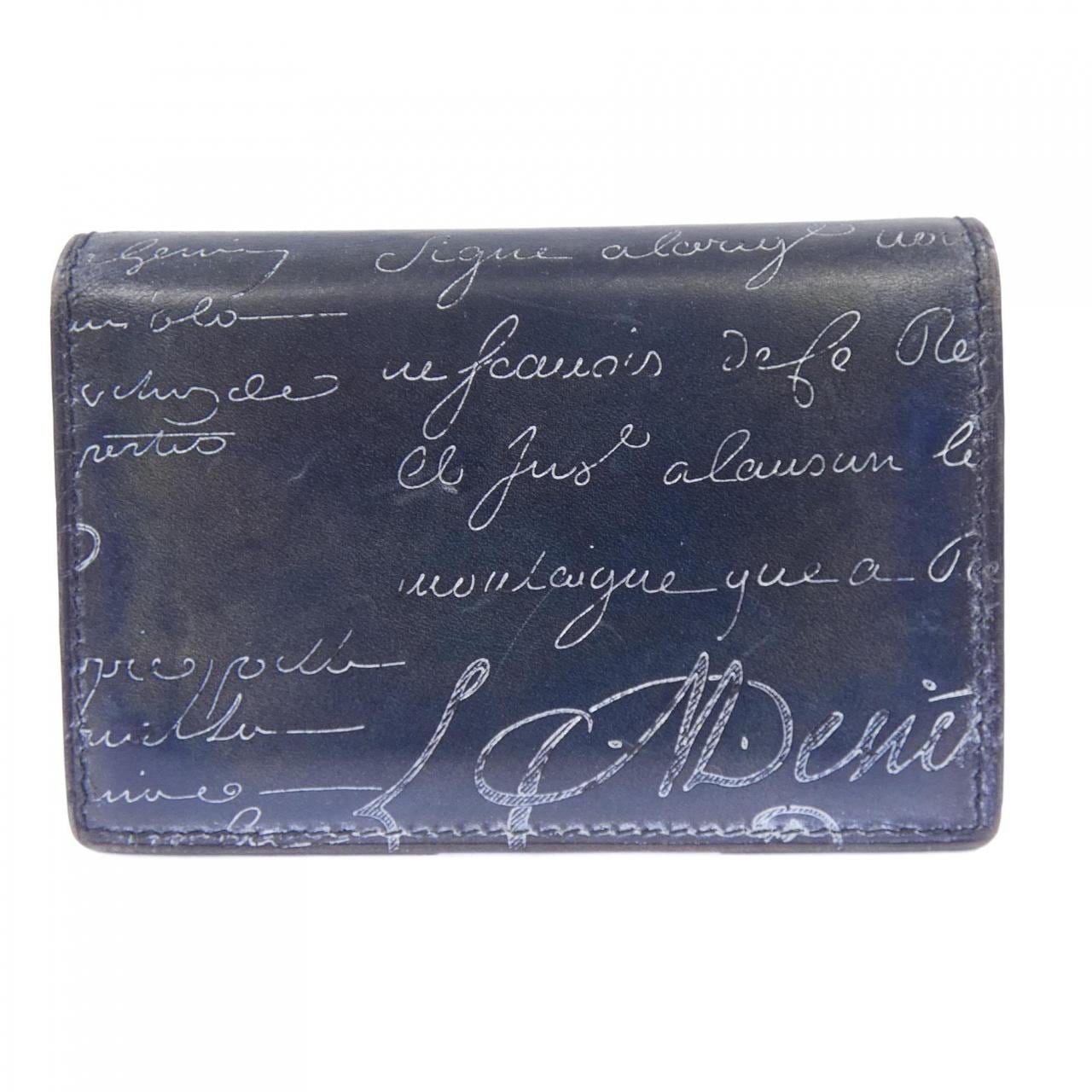 ベルルッティ Berluti インブイアスクリットレザーカードホルダー CARD CASE