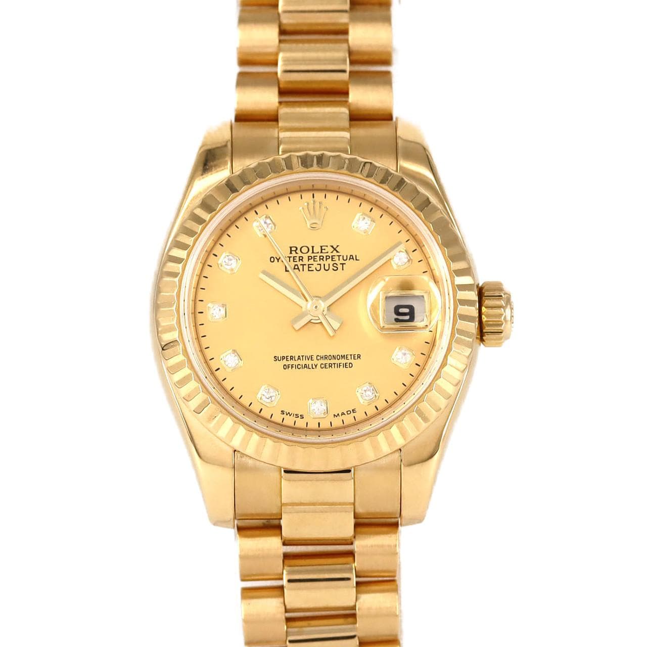 ロレックス デイトジャスト 179178DNG YG 自動巻 D番