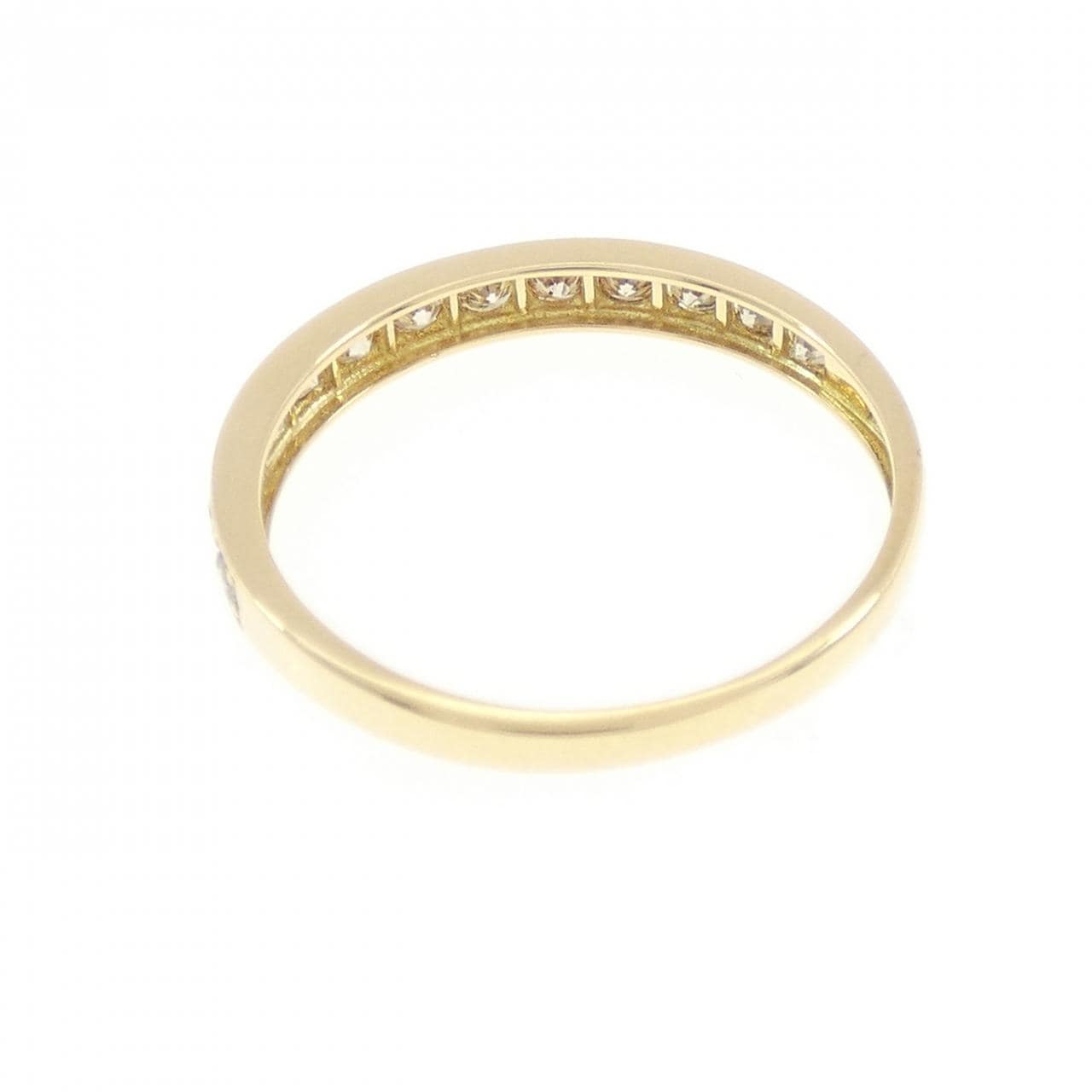 K18YG ハーフエタニティ ダイヤモンド リング 0.30CT