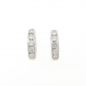 K18WG ダイヤモンド ピアス 1.00CT