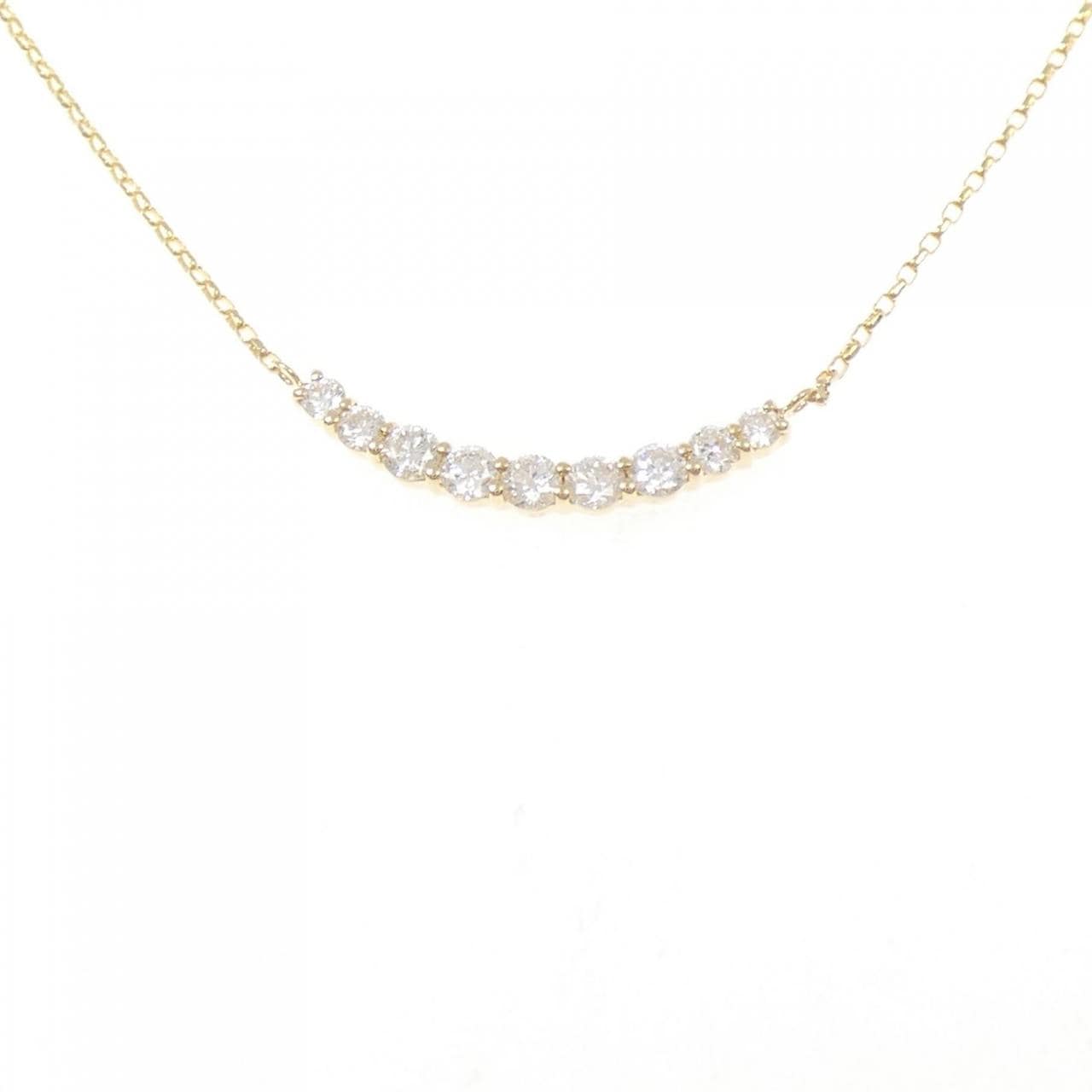 K18YG ダイヤモンド ネックレス 0.32CT
