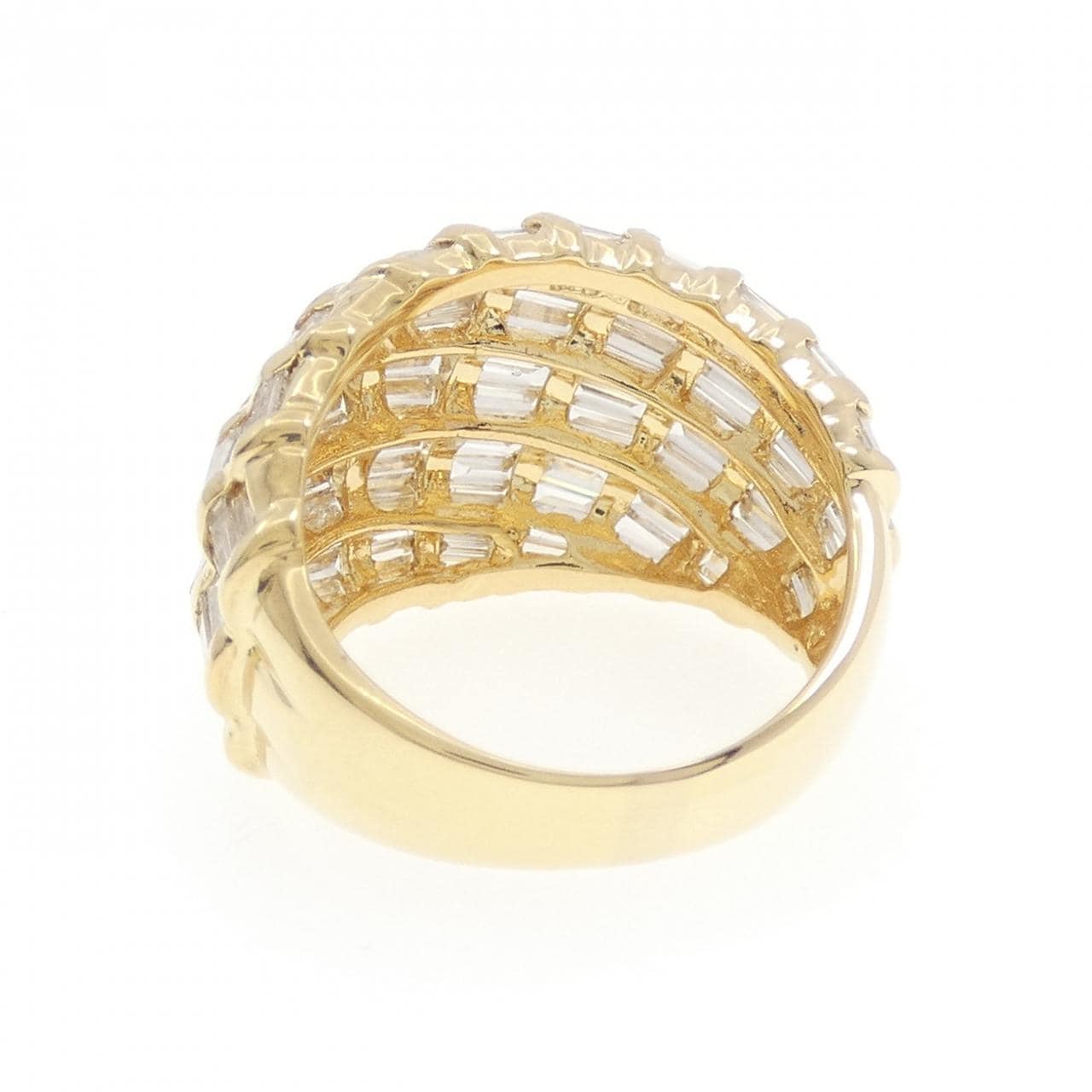 K18YG ダイヤモンド リング 3.04CT