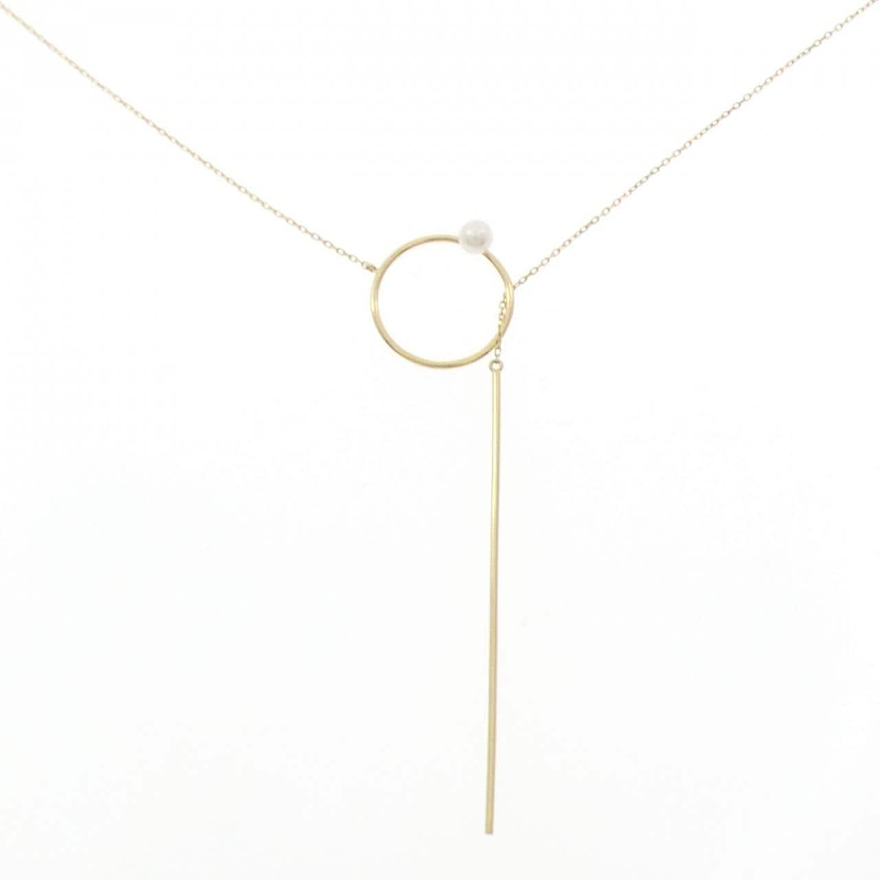 K18YG 淡水パール ネックレス 3.8mm