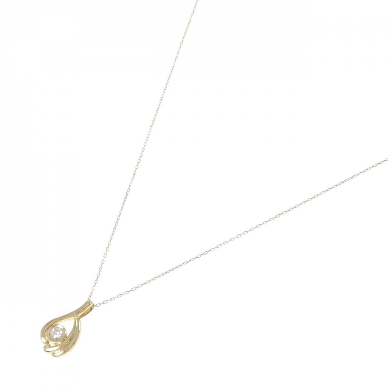 K18YG ダイヤモンド ネックレス 0.04CT