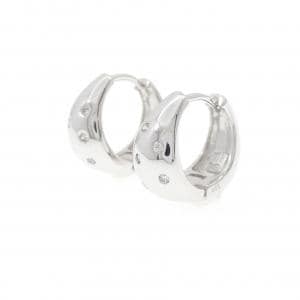 K18WG ダイヤモンド ピアス 0.10CT