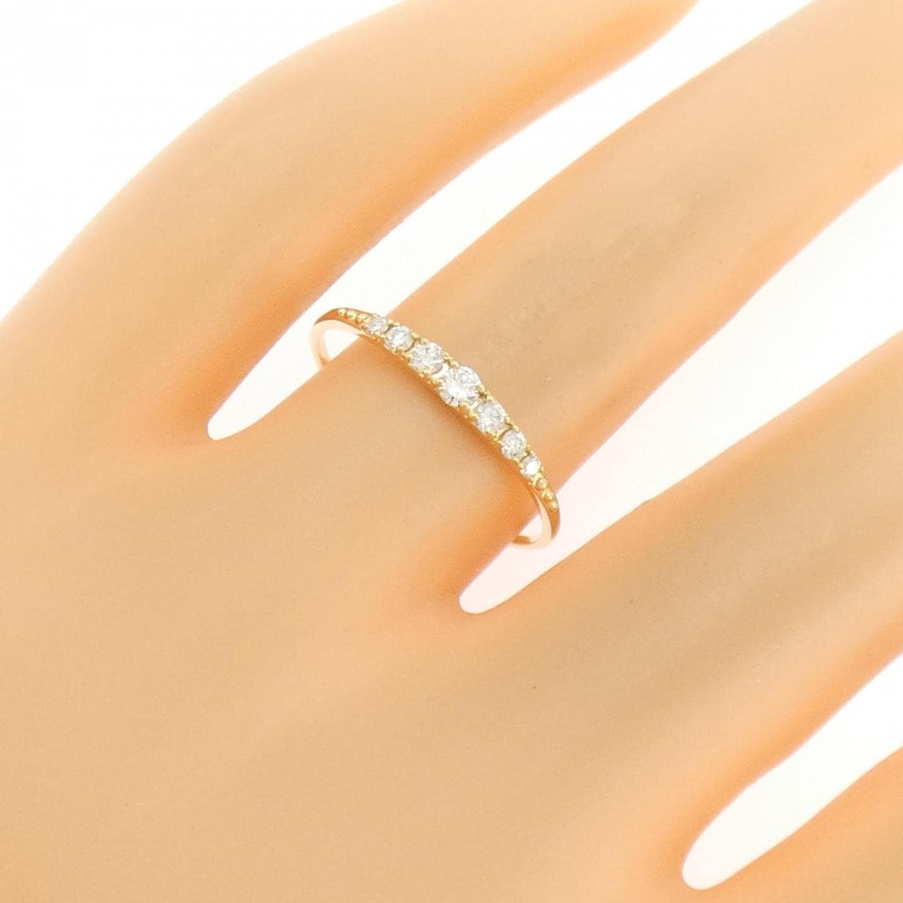 【リメイク】K18YG ダイヤモンド リング 0.15CT