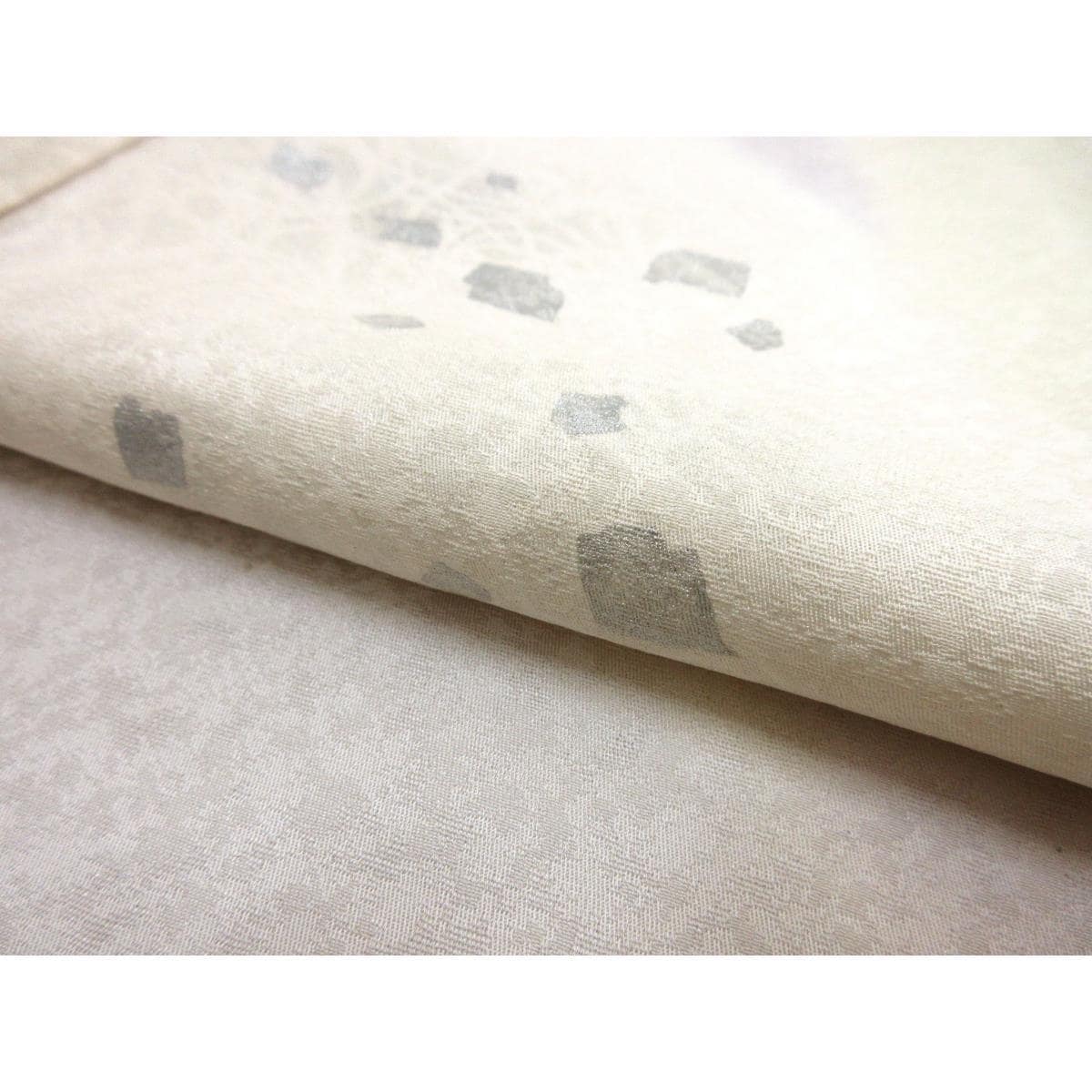 【新品】単衣　訪問着　銀彩加工ボカシ染