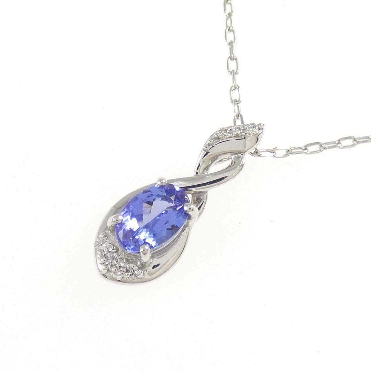 PT900/PT850 タンザナイト ネックレス 0.53CT