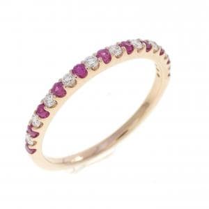 K18PG ルビー リング 0.17CT