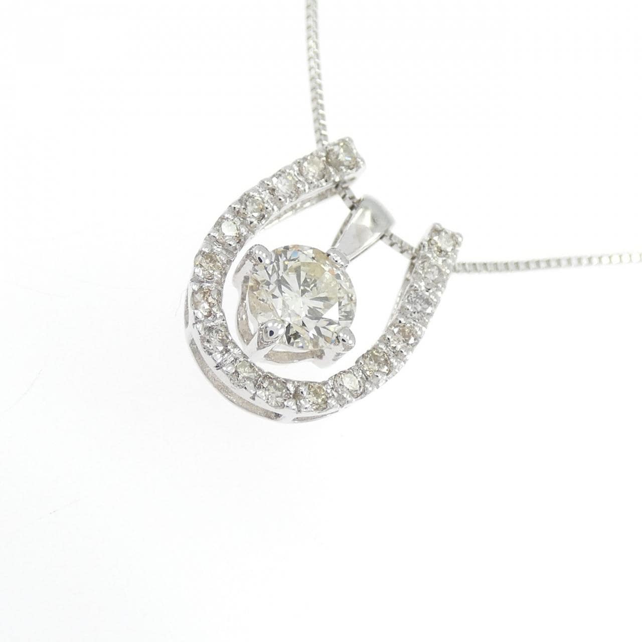 K18WG ダイヤモンド ネックレス 0.30CT