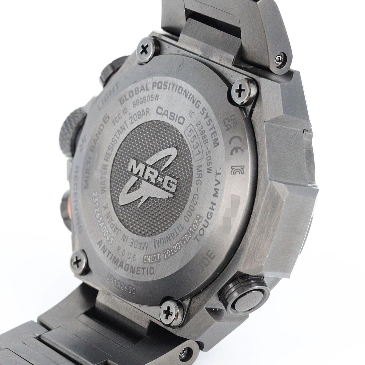 カシオ G-SHOCK･MR-G GPS 電波時計 MRG-G2000CB-1AJR TI ソーラークォーツ