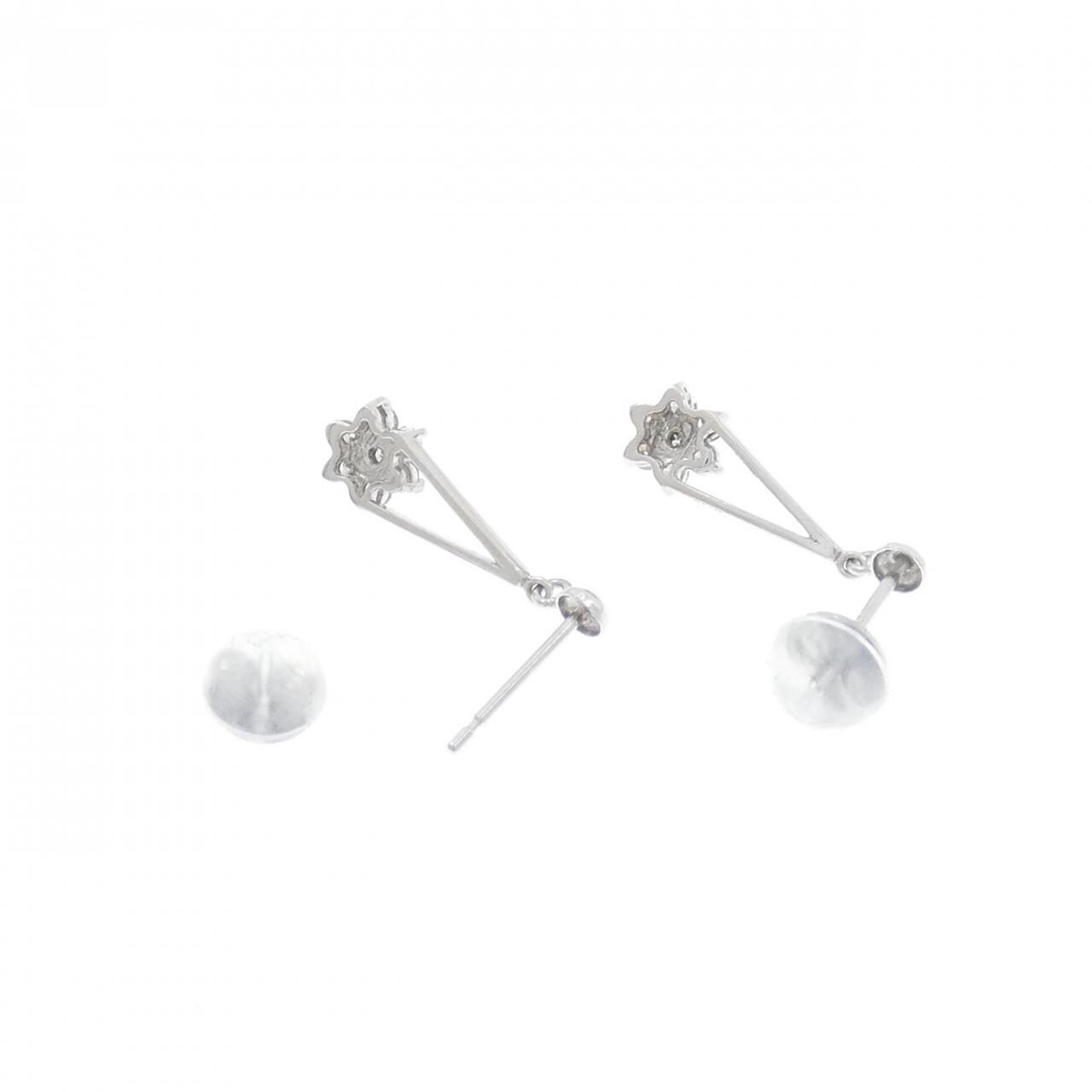 PT900 ダイヤモンド ピアス 0.20CT