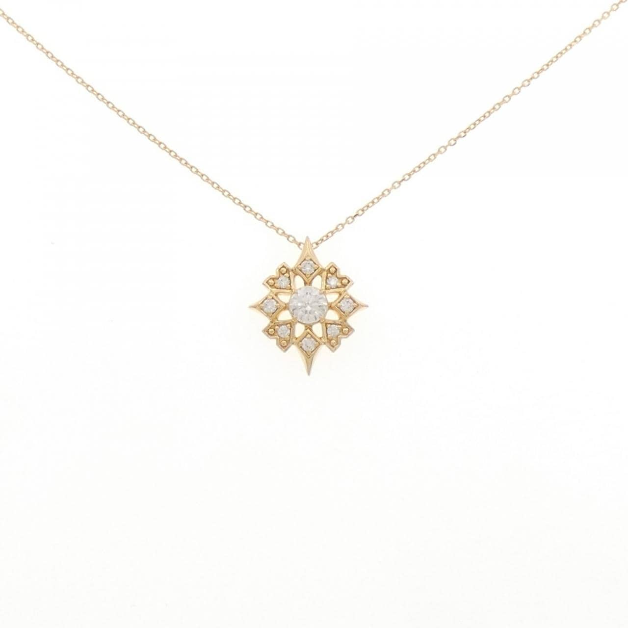 K18YG ダイヤモンド ネックレス 0.230CT
