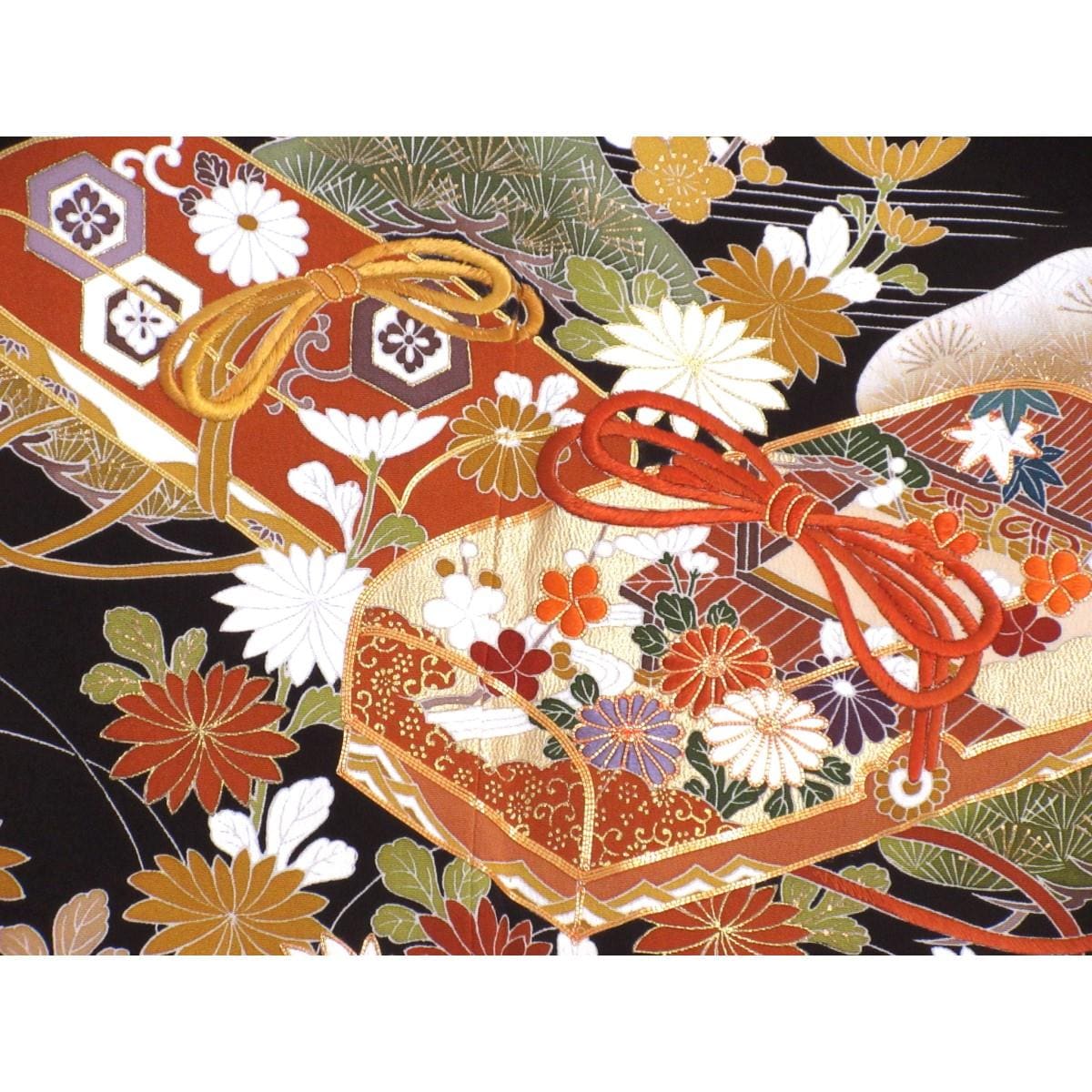 【未使用品】留袖　五三の桐【千總】