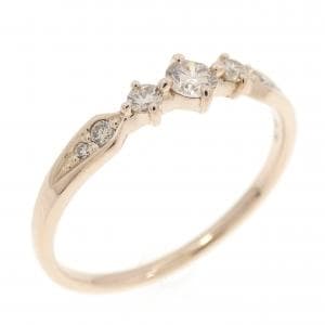 K18PG ダイヤモンド リング 0.15CT