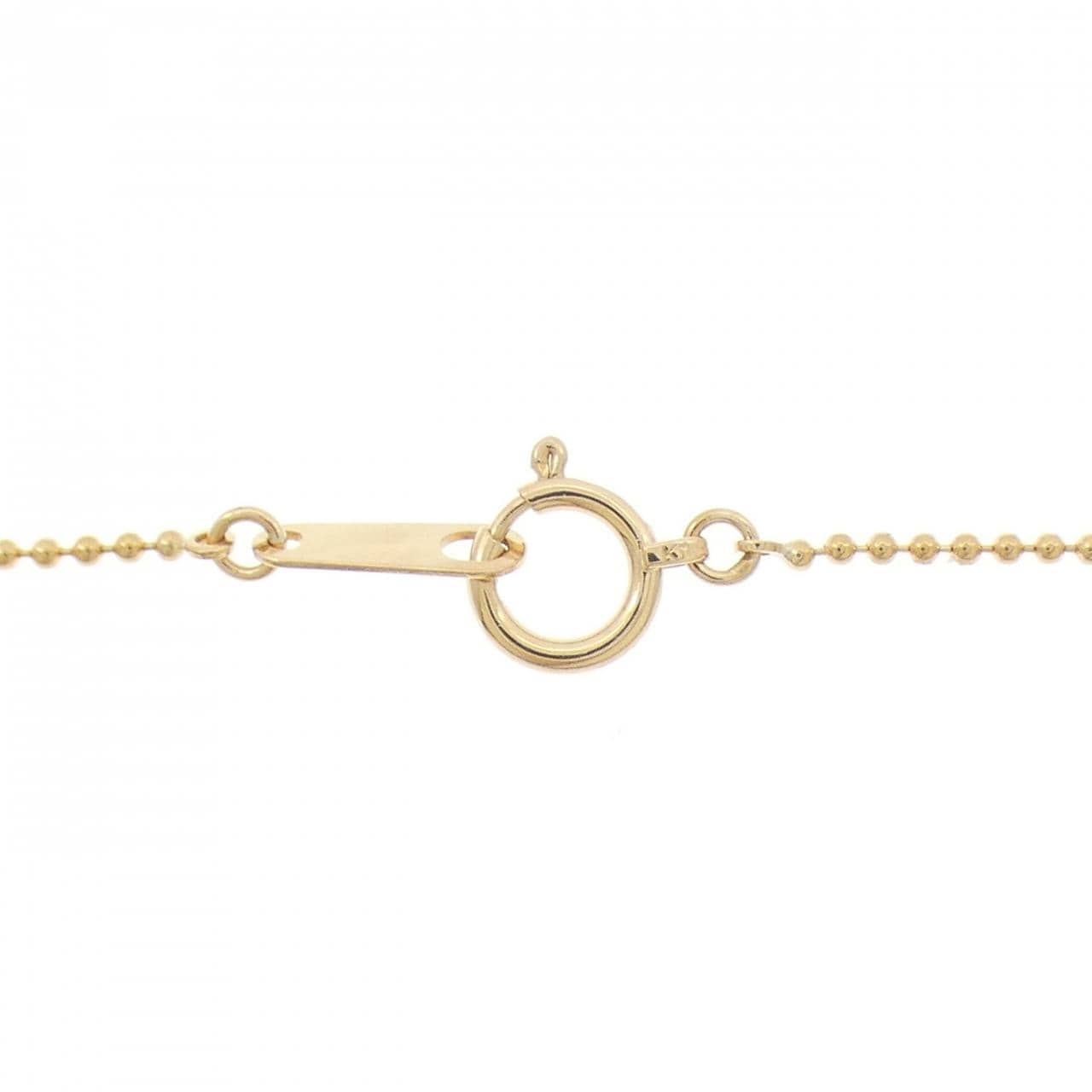 K18YG/PT850蓝宝石项链