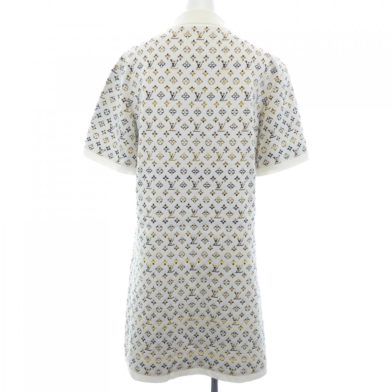 ルイヴィトン LOUIS VUITTON パイソンエフェクトモノグラムジャカード ポロドレス FOKD89217 ワンピース