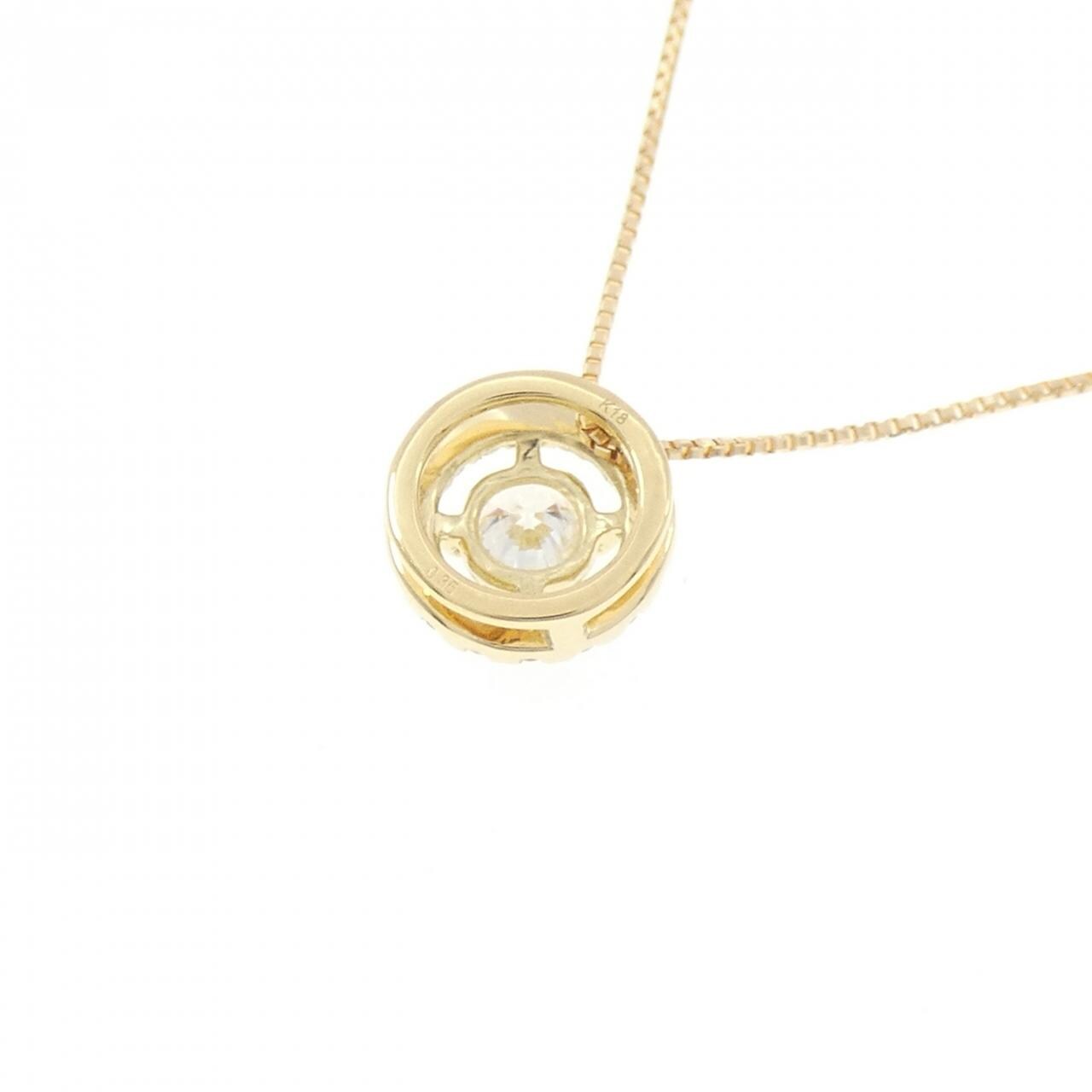 K18YG ダイヤモンド ネックレス 0.35CT