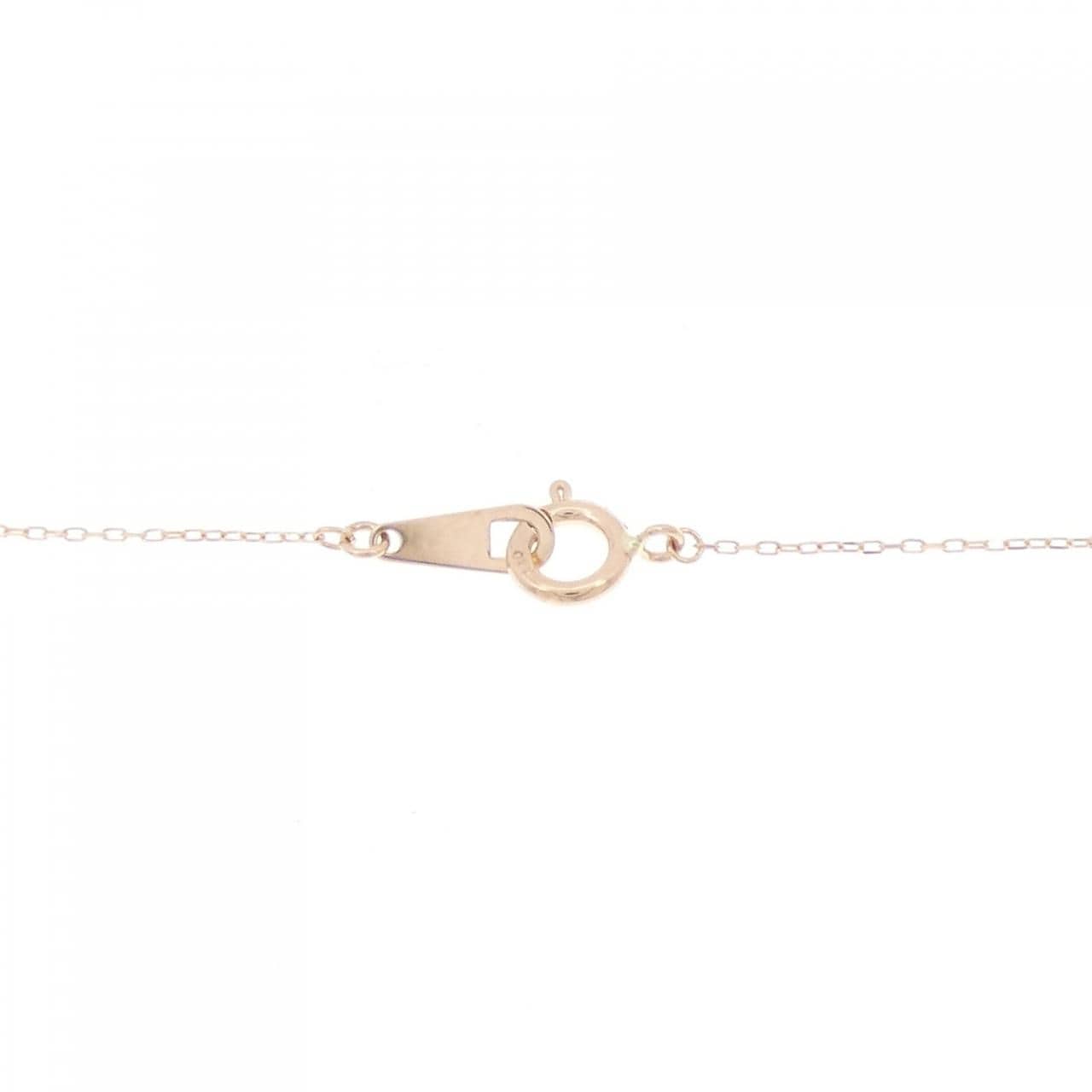 K10PG イニシャルN ダイヤモンド ネックレス 0.01CT