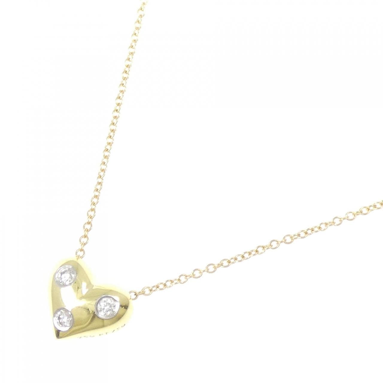 ティファニー ドッツ ピンチドハート ネックレス