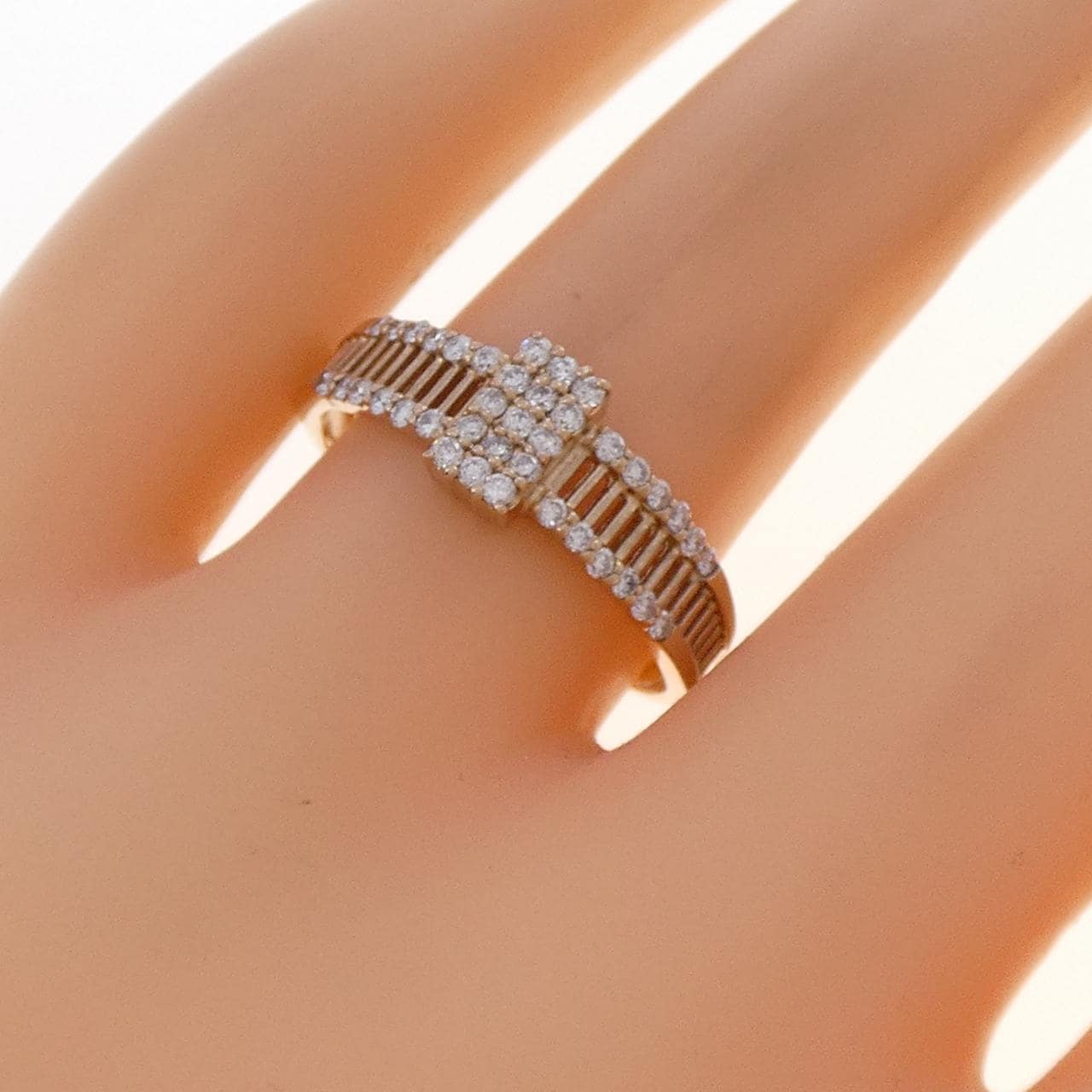 K18PG ダイヤモンド リング 0.30CT