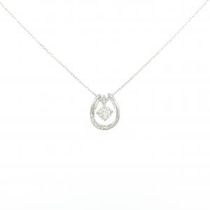 K18WG 2WAY ダイヤモンド ネックレス 0.15CT