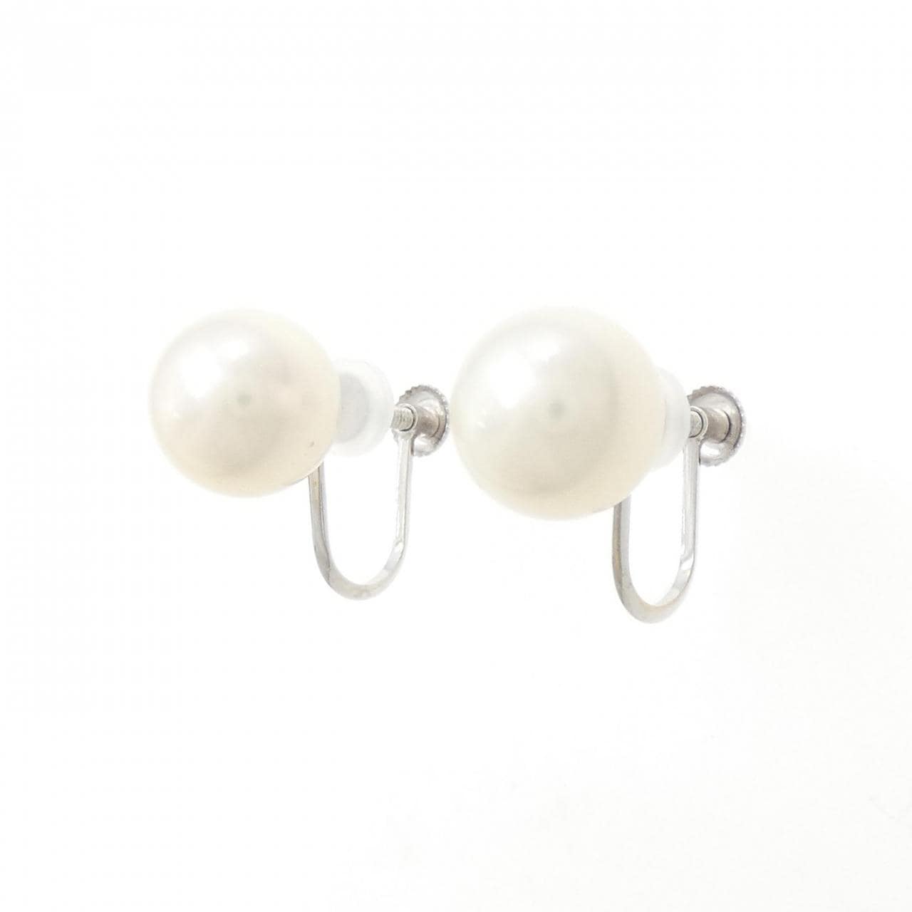 K14WG Akoya pearl earrings 9.7mm