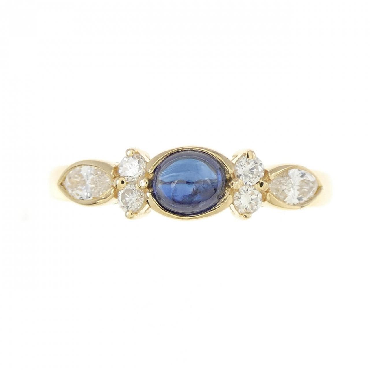 18KYG Sapphire Ring 0.43CT