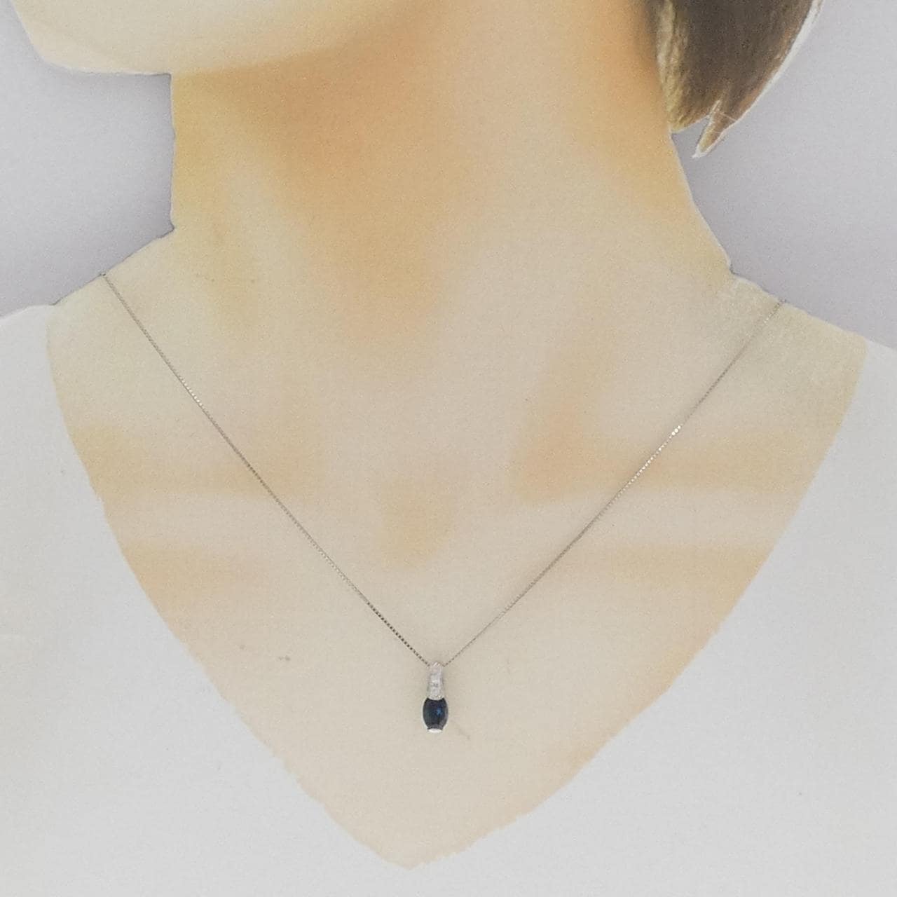 PT Sapphire Necklace 1.10CT