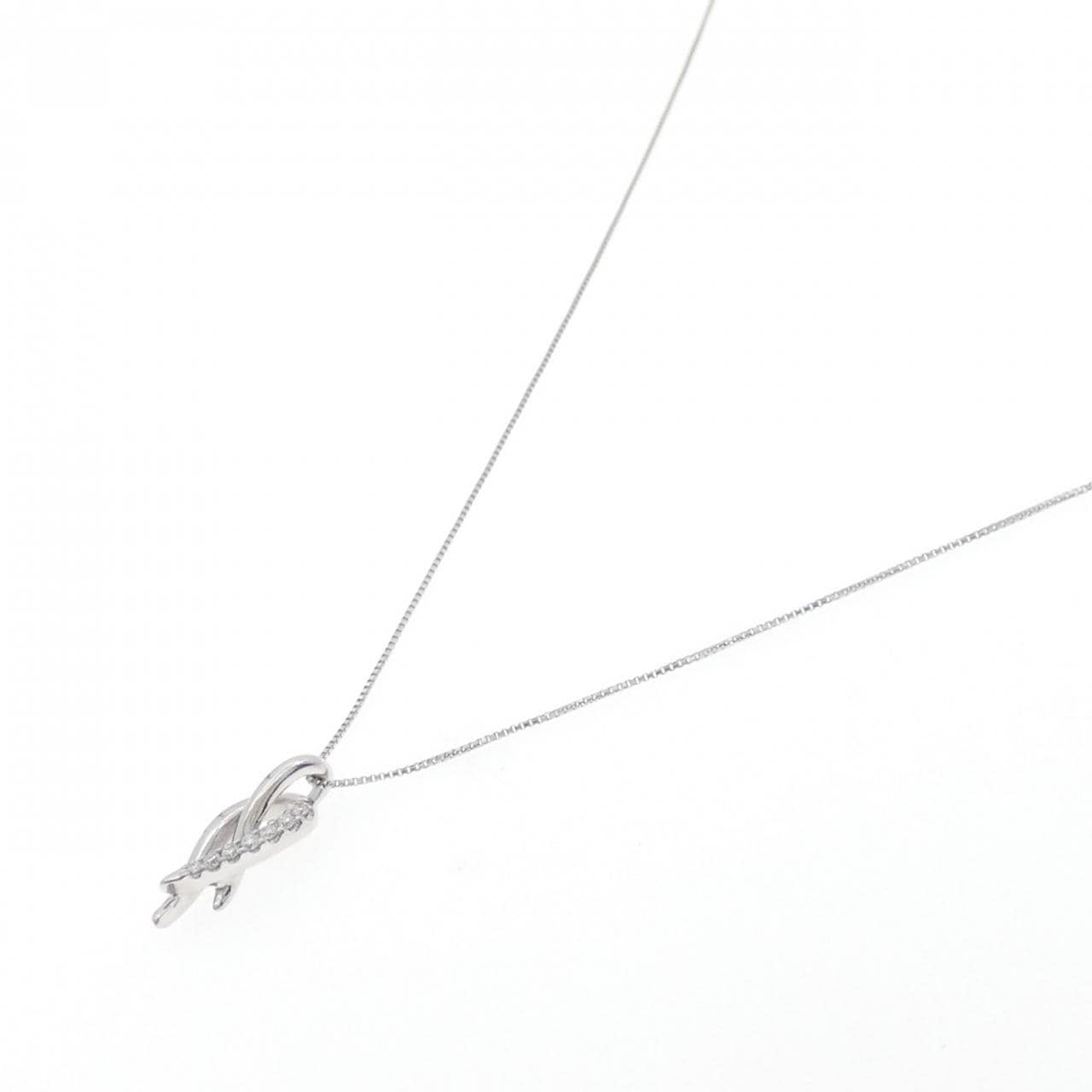 PT900/PT850 ダイヤモンド ネックレス 0.06CT