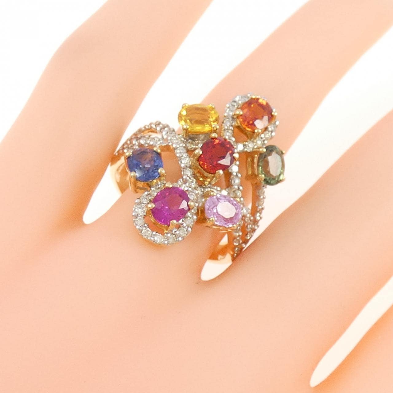 750YG/750WG サファイヤ リング