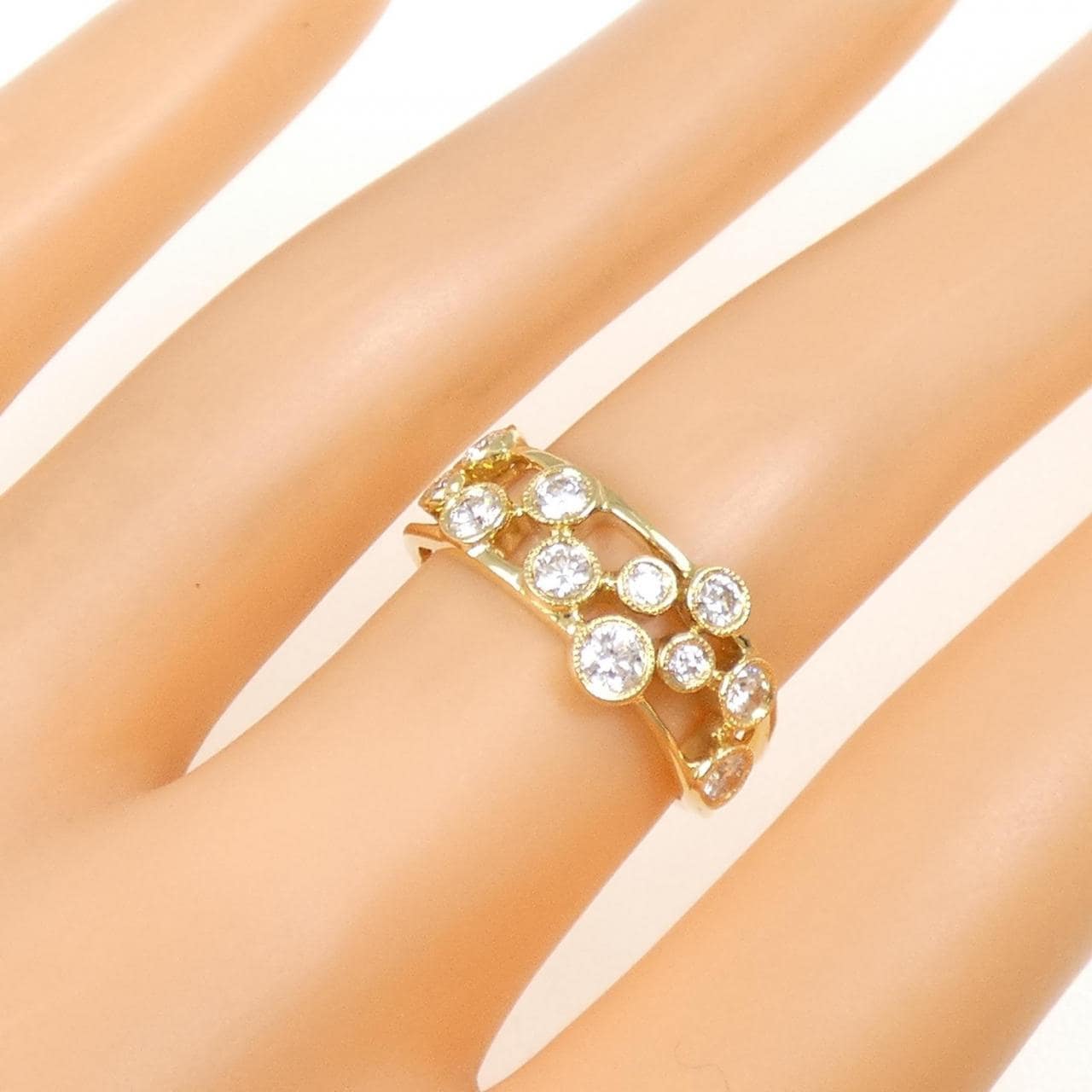 K18YG ダイヤモンド リング 0.63CT