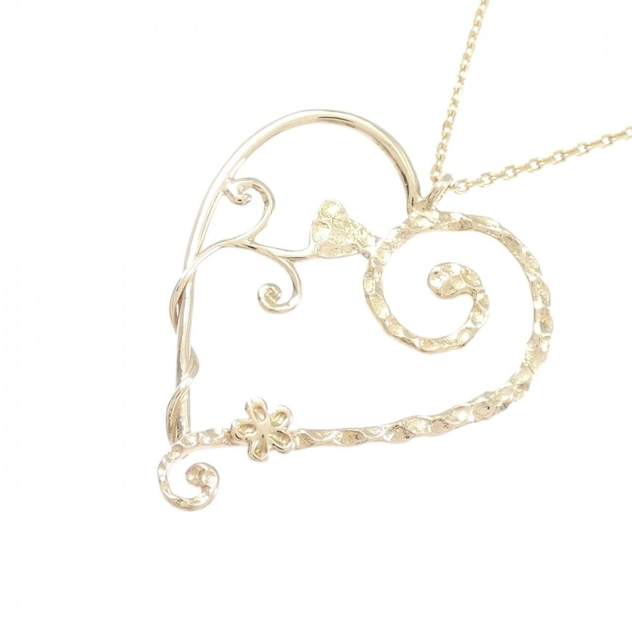 スタージュエリー K10YG ハート ネックレス