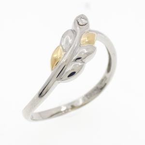 PT900/K18YG ダイヤモンド リング 0.016CT