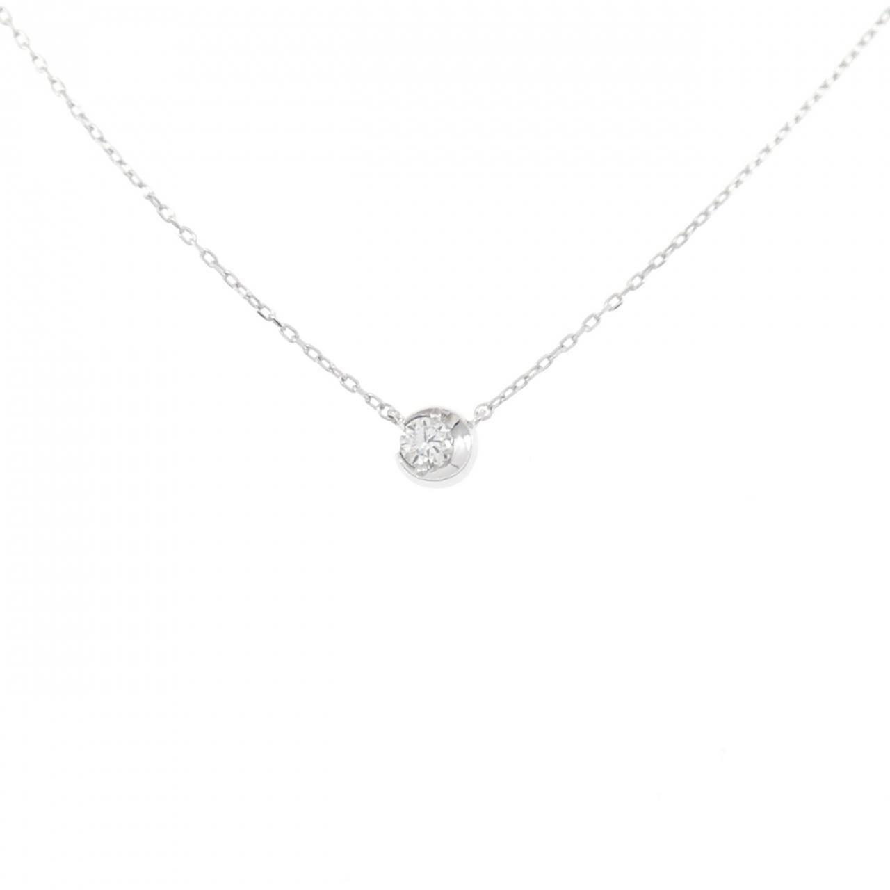スタージュエリー ムーンセッティング ネックレス 0.06CT