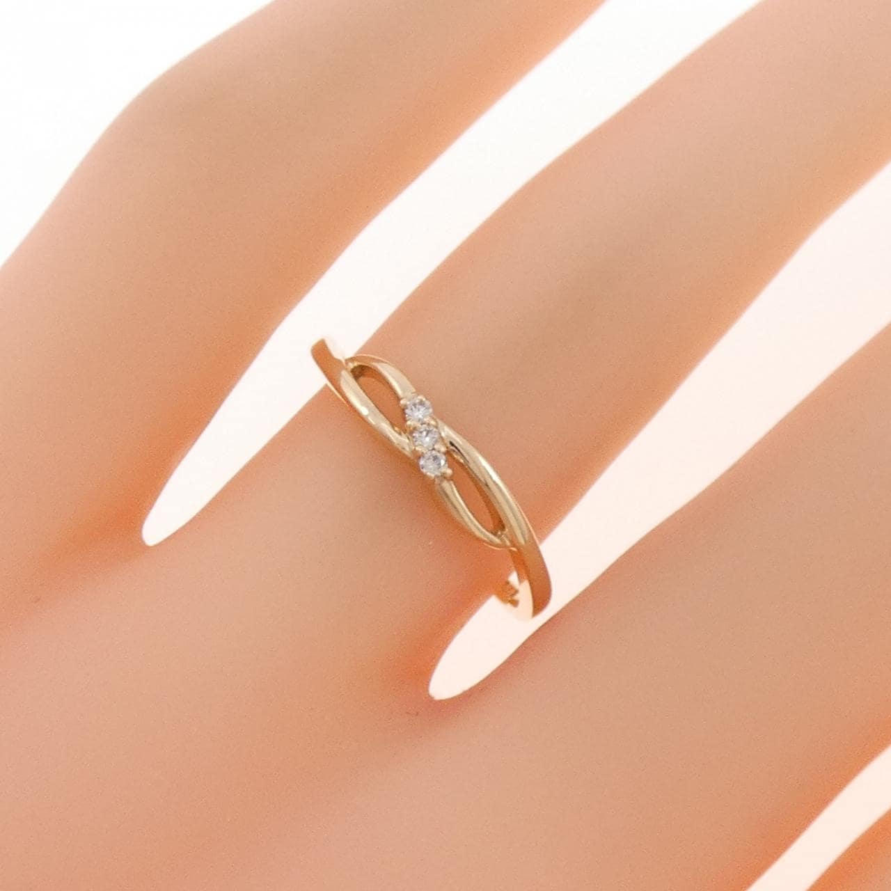 K10PG ダイヤモンド リング 0.03CT