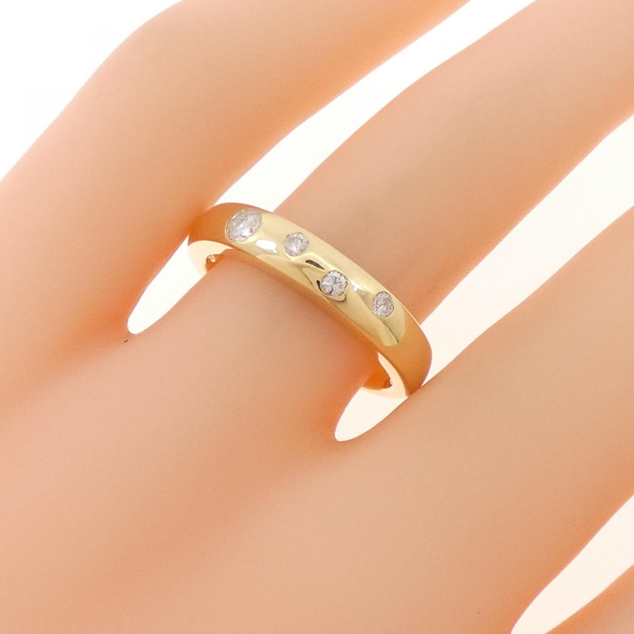 K18YG ダイヤモンド リング 0.16CT