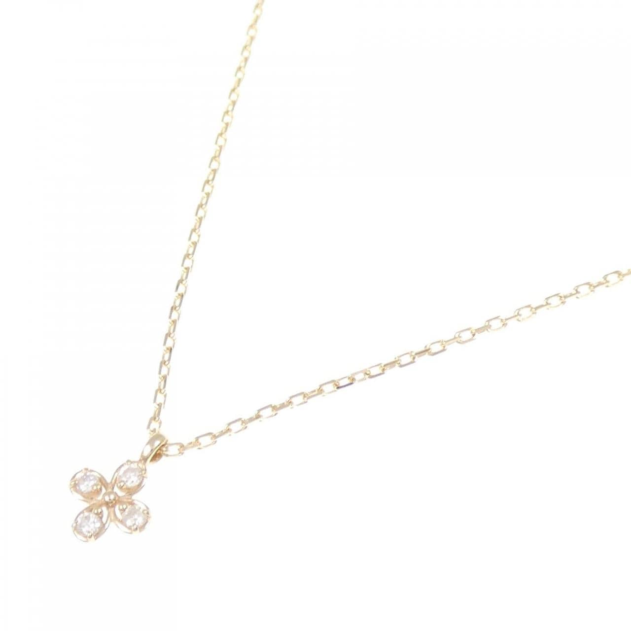 ノジェス フラワー ダイヤモンド ネックレス 0.03CT