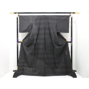 【未使用品】単衣　【川村久太郎】染紬訪問着　身幅Ｌ寸