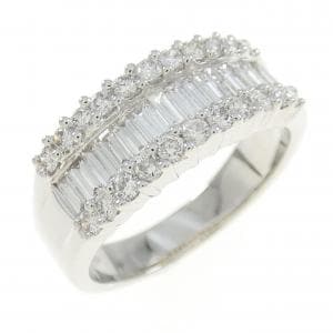 750WG ダイヤモンド リング 0.95CT