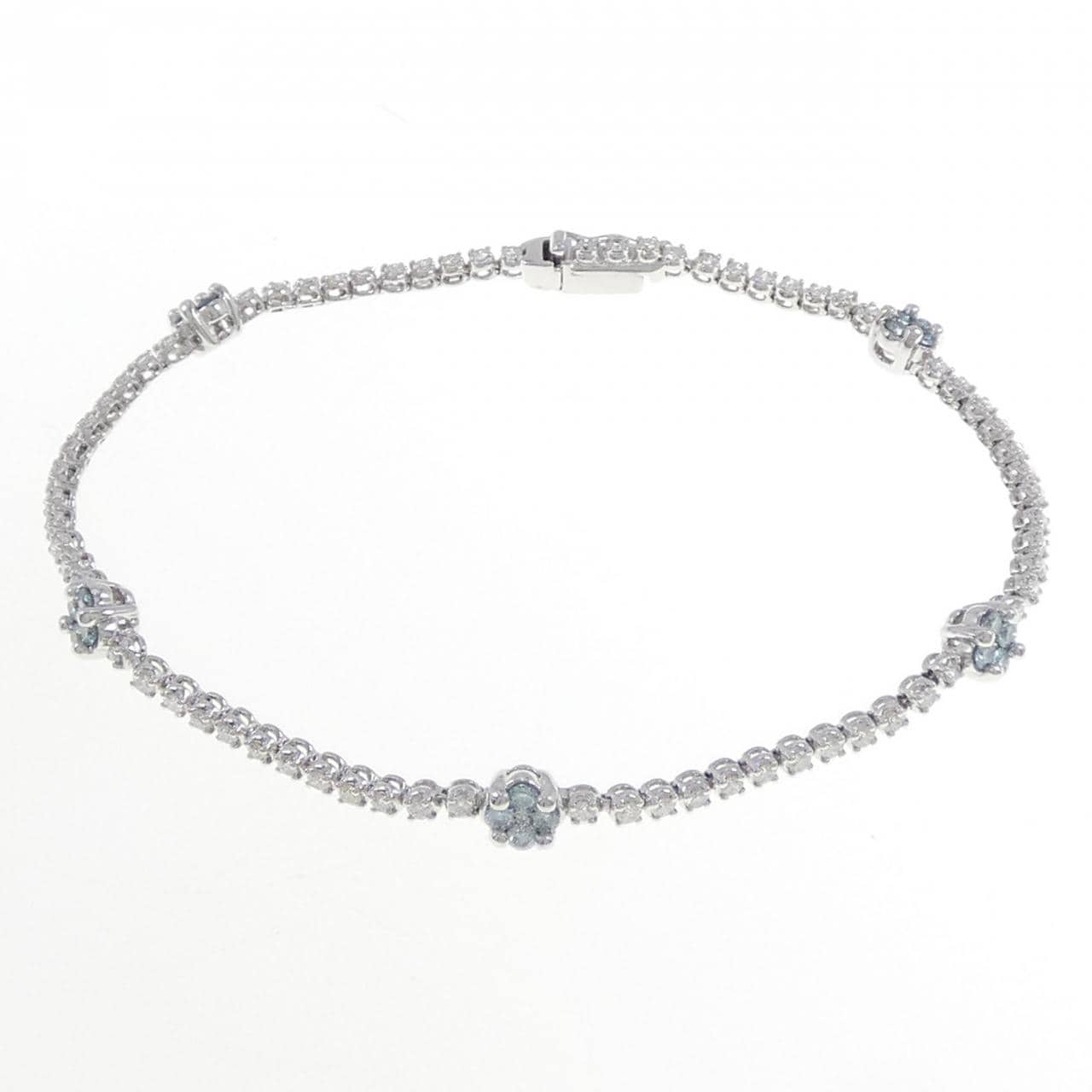K18WG Diamond bracelet 1.50CT