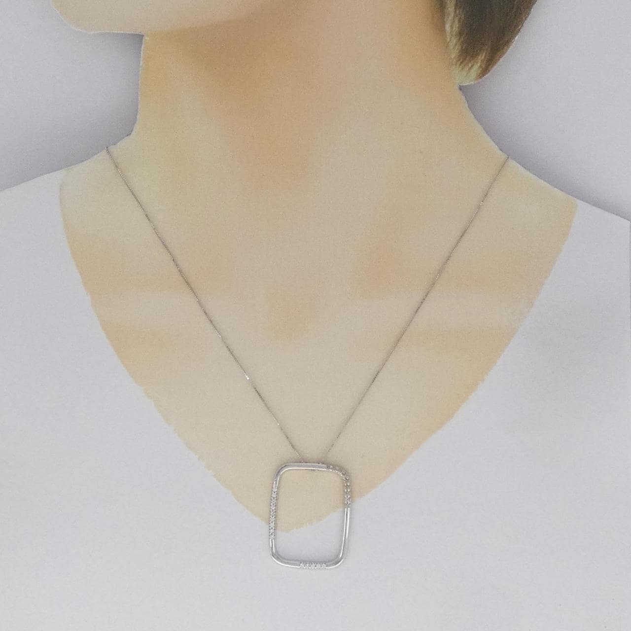 750WG ダイヤモンド ネックレス