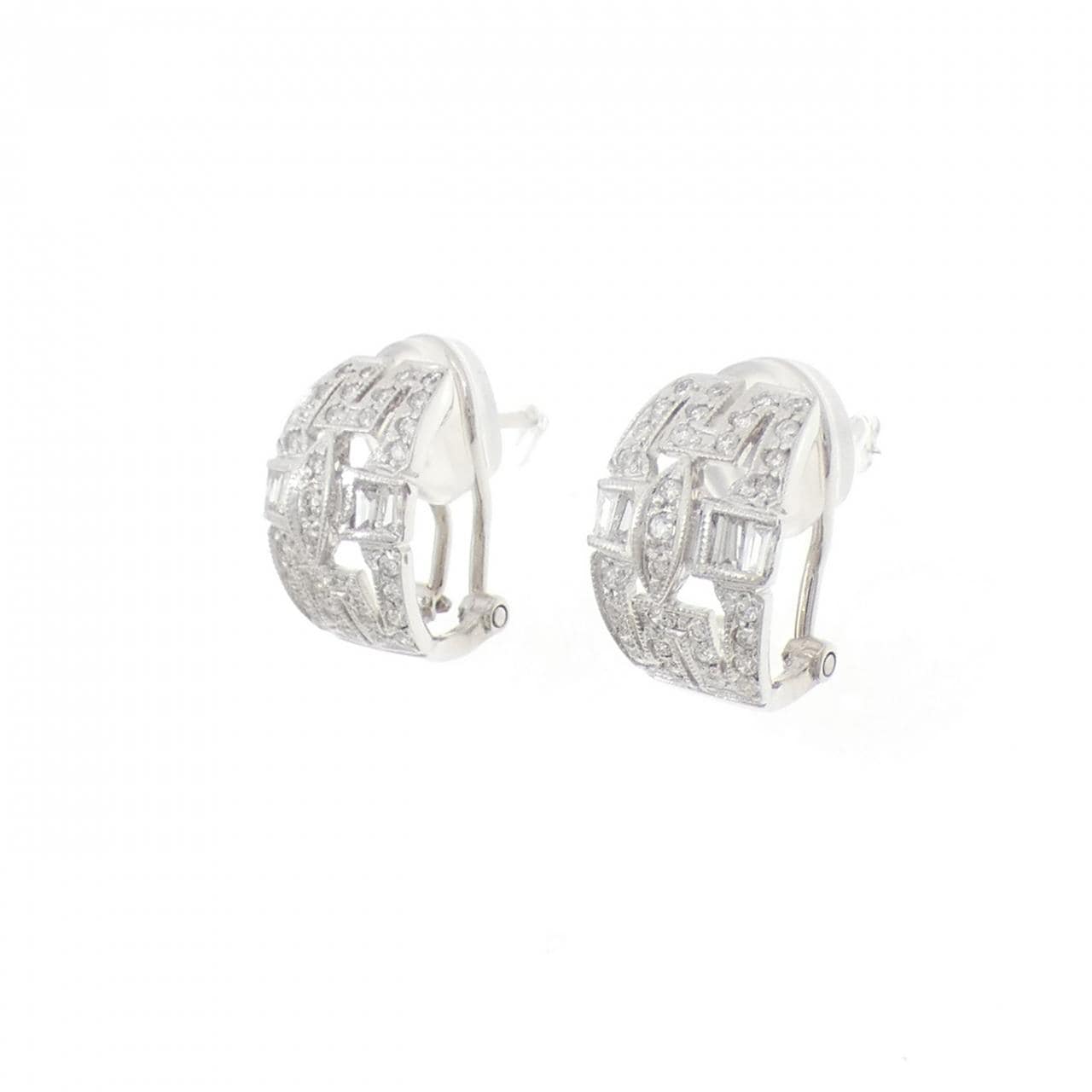 750WG ダイヤモンド ピアス 1.42CT