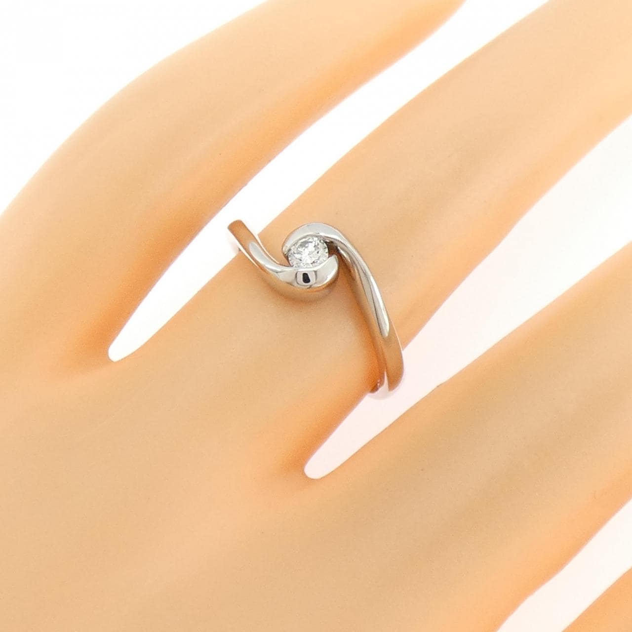 PT900钻石戒指0.10克拉