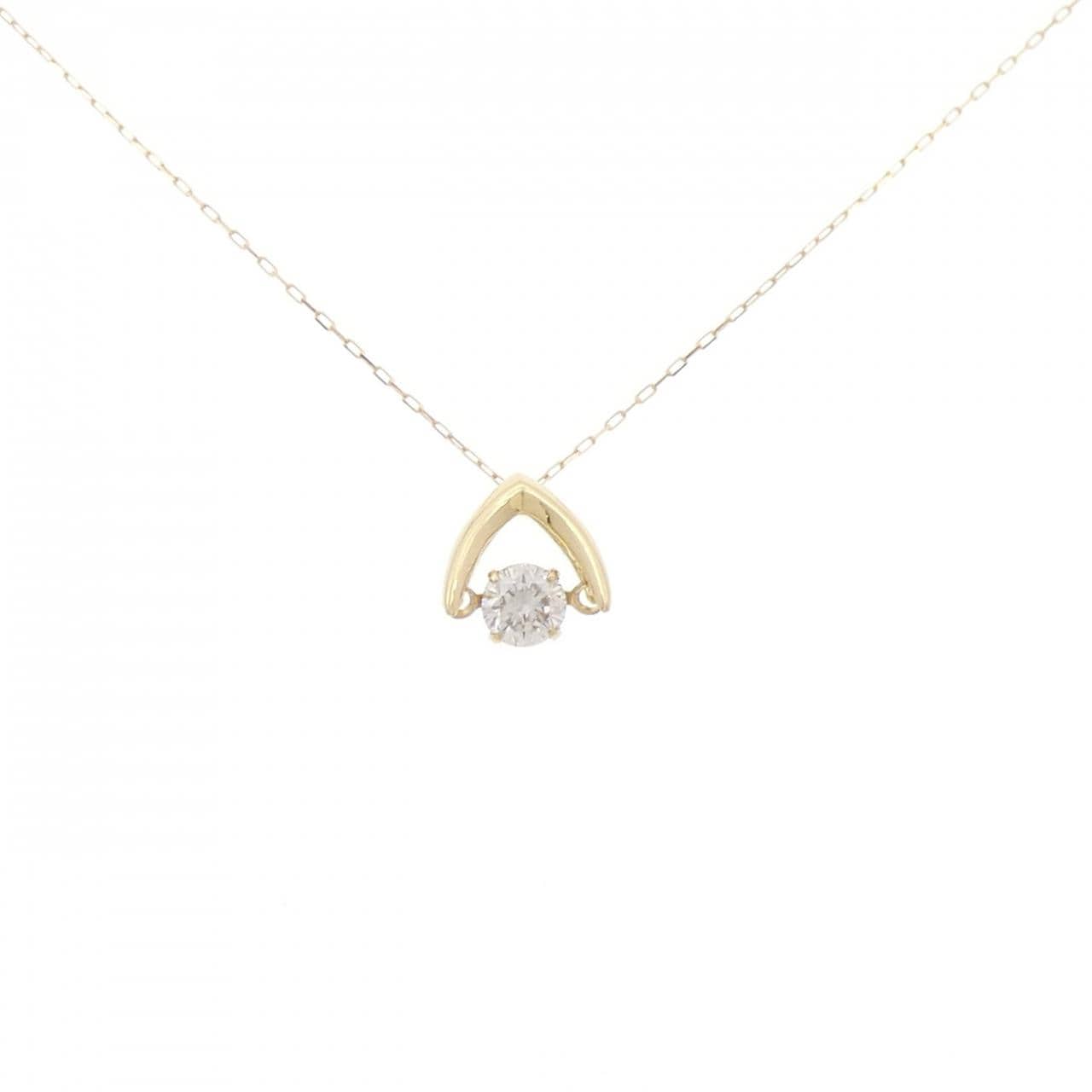 【新品】K18YG ダイヤモンド ネックレス 0.24CT