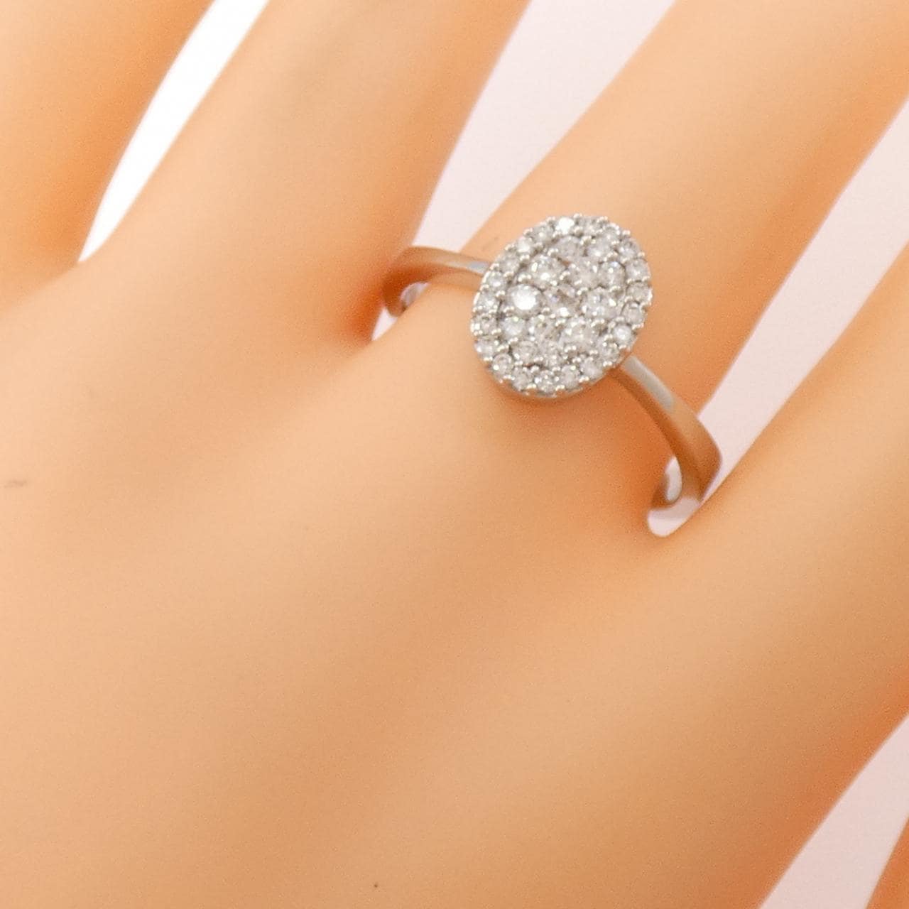 K18WG ダイヤモンド リング 0.475CT