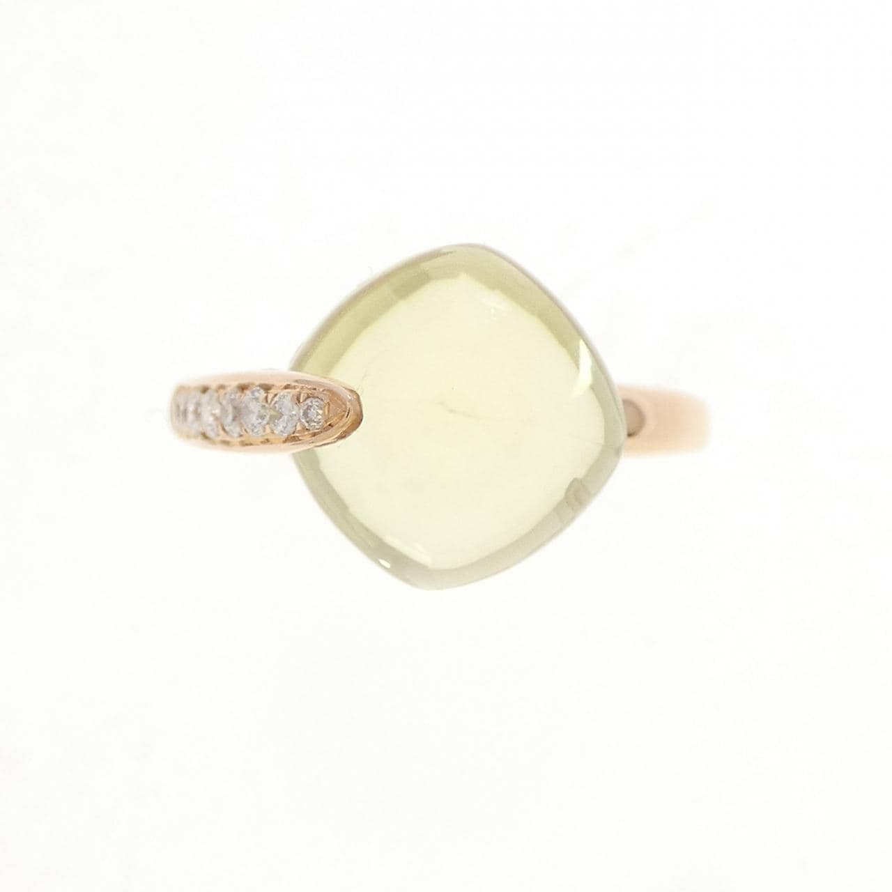 K18PG クオーツ リング 5.36CT