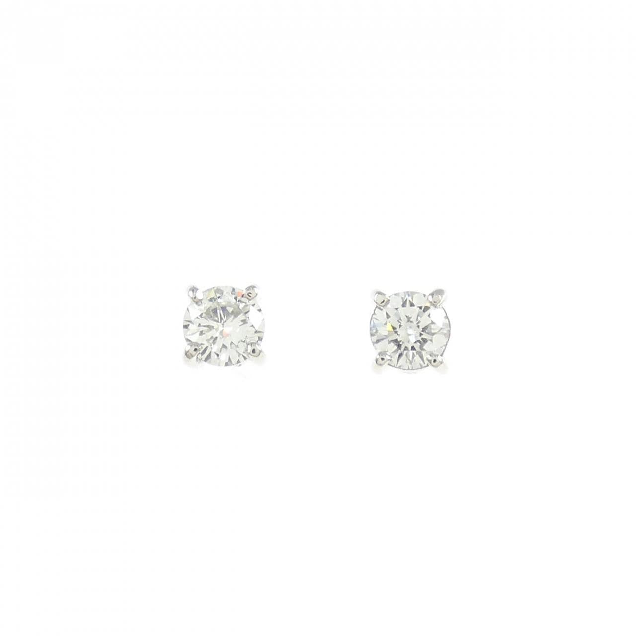PT/PT900 ソリティア ダイヤモンド ピアス 0.215CT