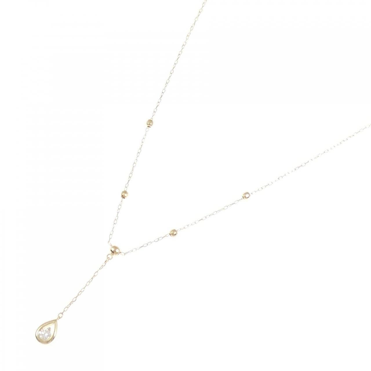 K18YG ダイヤモンド ネックレス 0.07CT