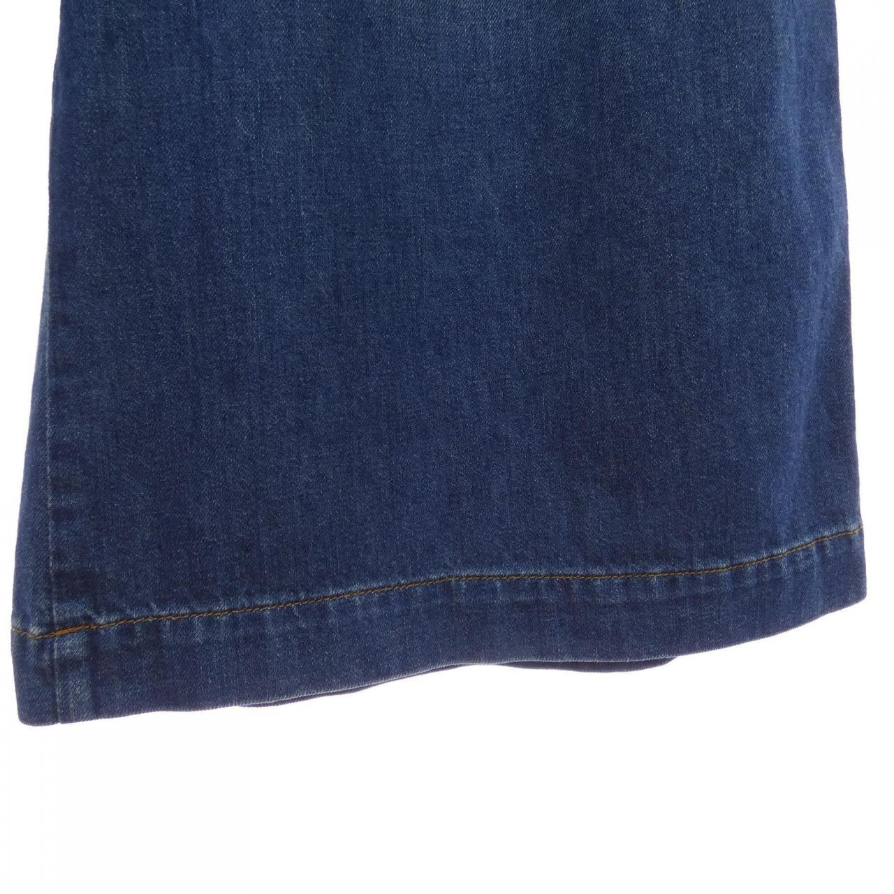 ロエベ LOEWE アナグラム クロップド トラウザーズ S359Y11X41 ジーンズ